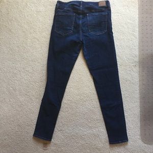American eagle dark wash high rise jeggings